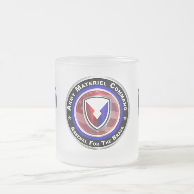 Caneca De Café Vidro Jateado Comando de Material do Exército - AMC (Centro)