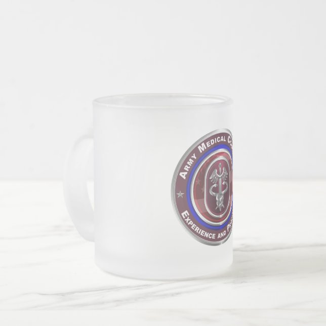 Caneca De Café Vidro Jateado Comando do Exército (Frente Esquerda)