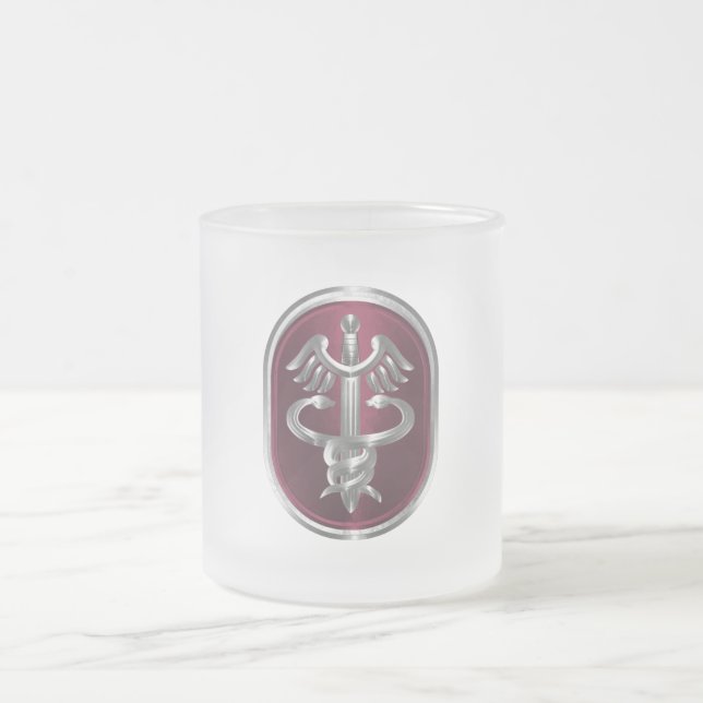 Caneca De Café Vidro Jateado Comando do Exército (Centro)