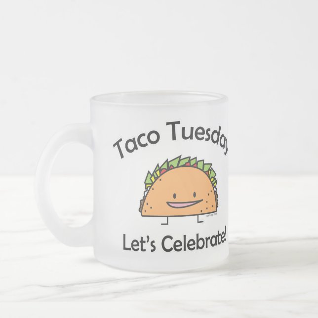 Caneca De Café Vidro Jateado Comida do mexicano do queijo do escudo de (Esquerda)