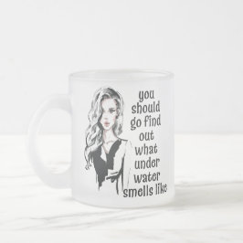 Caneca De Café Vidro Jateado Como é o cheiro submarino