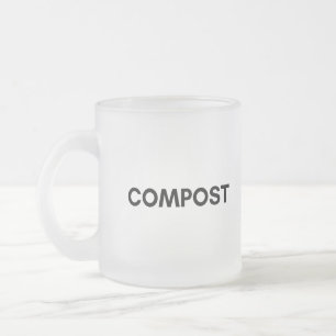 Caneca De Café Vidro Jateado composto