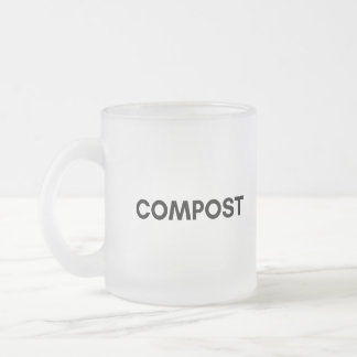 Caneca De Café Vidro Jateado composto
