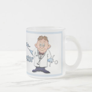 Caneca De Café Vidro Jateado Confie em mim Doc