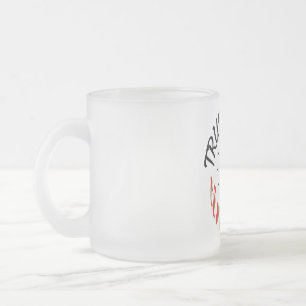 CANECA DE CAFÉ VIDRO JATEADO CONFIE NO TEMPO DE DEUS