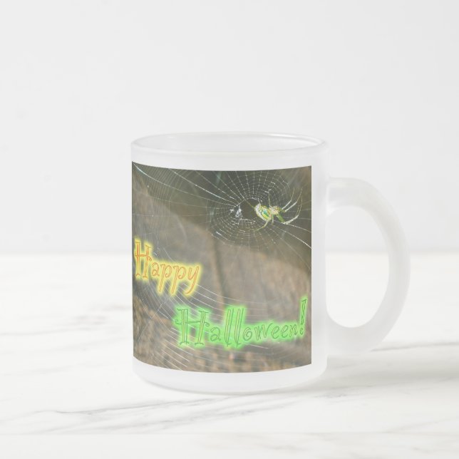 Caneca De Café Vidro Jateado Conjunto de Variedades de Vidro de Aranha Hallowee (Direita)
