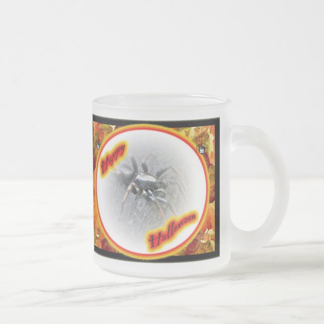 Caneca De Café Vidro Jateado Conjunto de Variedades de Vidro de Aranha Hallowee (Direita)