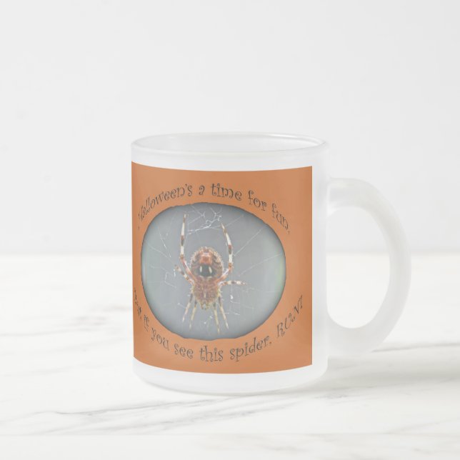 Caneca De Café Vidro Jateado Conjunto de Variedades de Vidro de Aranha Hallowee (Direita)