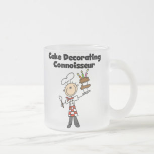 Caneca De Café Vidro Jateado Connoisseur de Decoração de Bolos Masculino