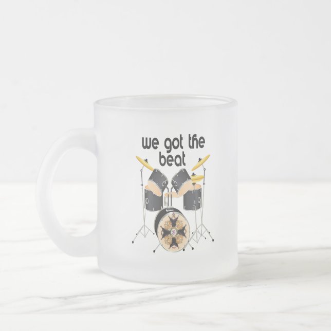 Caneca De Café Vidro Jateado Conseguimos O Beat (Esquerda)