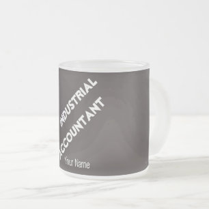 CANECA DE CAFÉ VIDRO JATEADO "CONTADOR INDUSTRIAL "
