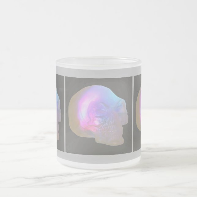 Caneca De Café Vidro Jateado Copo da matéria cinzenta (Centro)