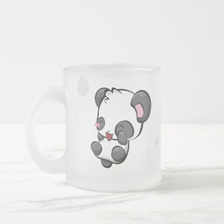 Caneca De Café Vidro Jateado Copo de Pandie