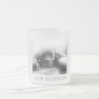 Caneca De Café Vidro Jateado Copo O Joe