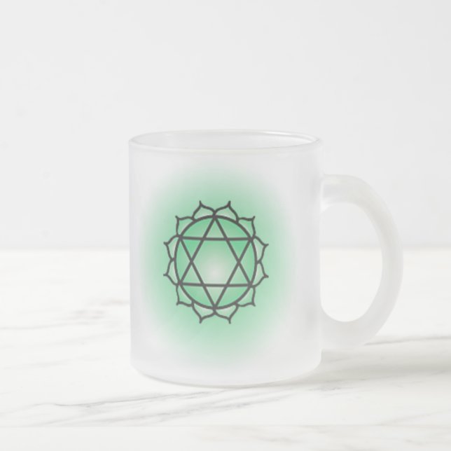 Caneca De Café Vidro Jateado Coração Cachra Vidro (Direita)
