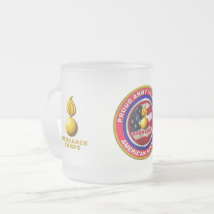Caneca De Café Vidro Jateado Corpo de Ordem do Exército