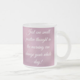 CANECA DE CAFÉ VIDRO JATEADO COTAS MOTIVATIVAS CAFÉ MUG