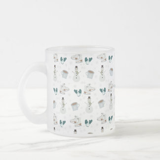 Caneca De Café Vidro Jateado Cozy Winter Wonderland Frosty Mug