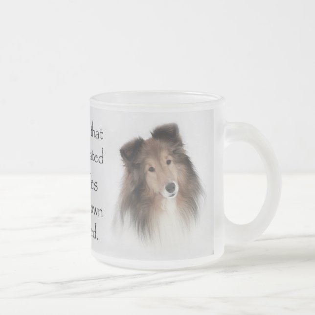 Caneca De Café Vidro Jateado Criação de abrigos (Direita)