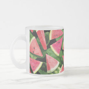 Caneca De Café Vidro Jateado Criação de Padrão de Melancia 5