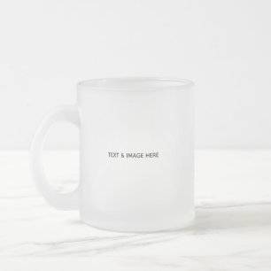 Caneca De Café Vidro Jateado Crie o seu próprio branco
