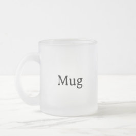 Caneca De Café Vidro Jateado Crie o seu próprio de 10 oz