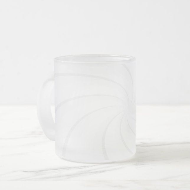Caneca De Café Vidro Jateado Crie seu (Frente Esquerda)