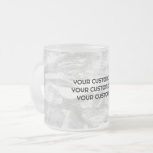 Caneca De Café Vidro Jateado Crie seu personalizado personalizado
