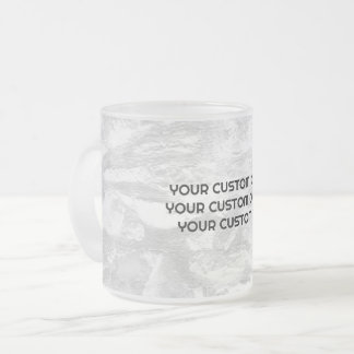 Caneca De Café Vidro Jateado Crie seu personalizado personalizado