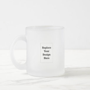 Caneca De Café Vidro Jateado Crie seu próprio branco