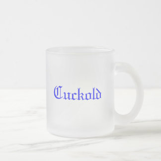 Caneca De Café Vidro Jateado Cuckold