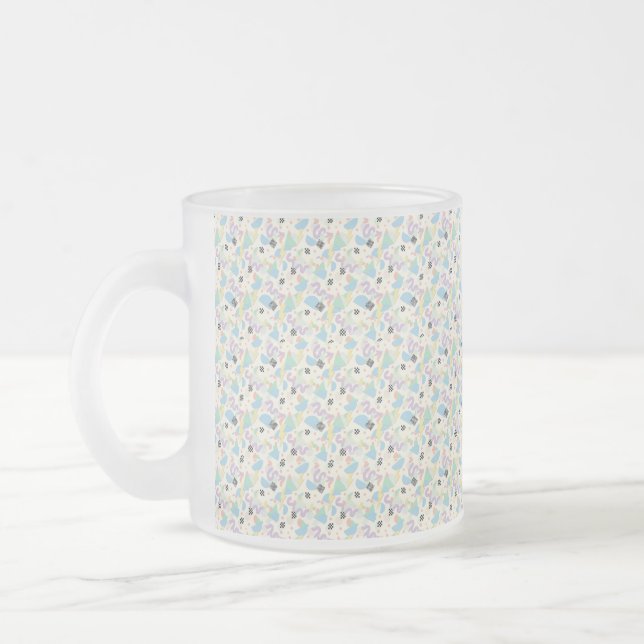 Caneca De Café Vidro Jateado Custom All-Over Print Geometric Pattern Coffee Mug (Esquerda)