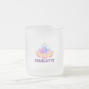 Caneca De Café Vidro Jateado Cute Kids UFO kawaii