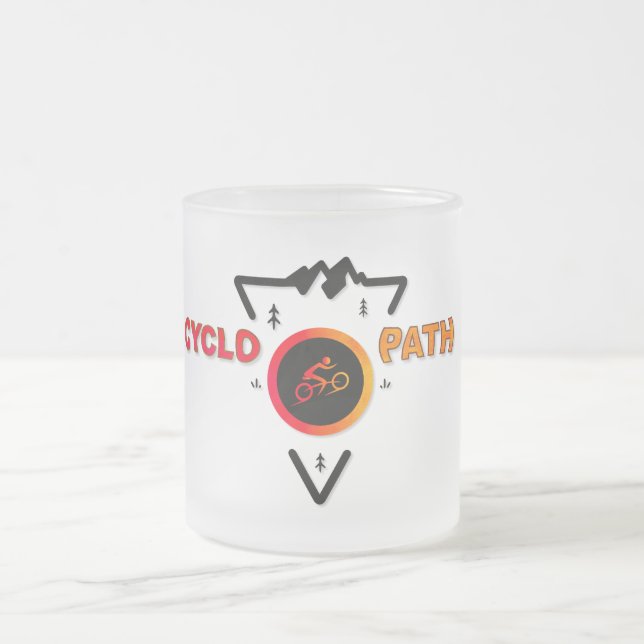 Caneca De Café Vidro Jateado Cyclopath Retro Orange Edition (Centro)