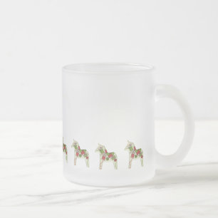 Caneca De Café Vidro Jateado Dala Horse Cider Mug