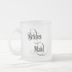 Caneca De Café Vidro Jateado Dama de honra