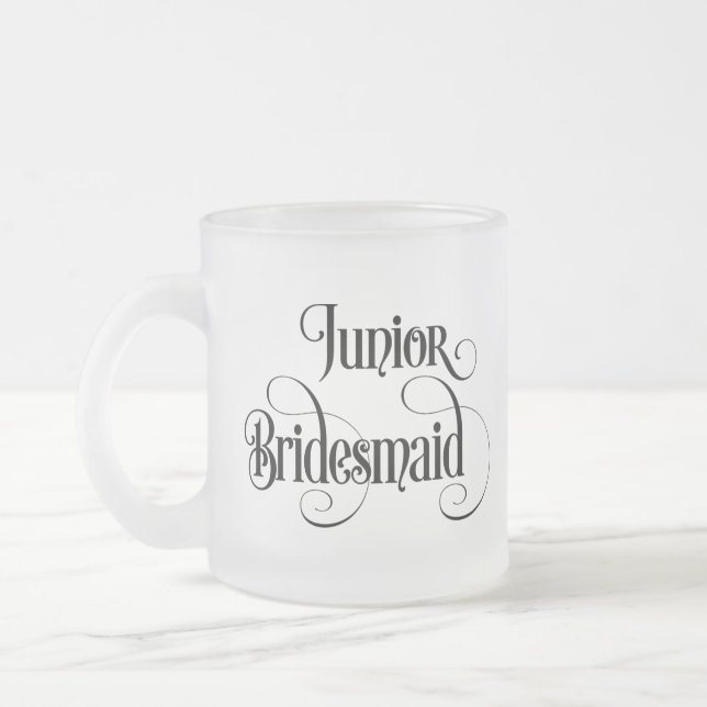 Caneca De Café Vidro Jateado Dama de honra júnior (Esquerda)