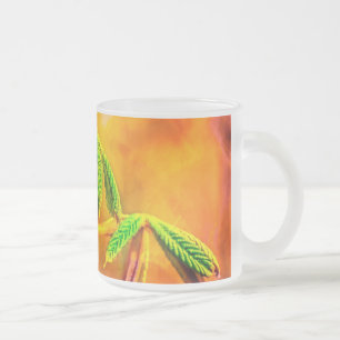 Caneca De Café Vidro Jateado Dança De Fogo