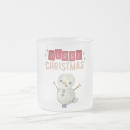 Caneca De Café Vidro Jateado Deck the Halls: Feliz Natal