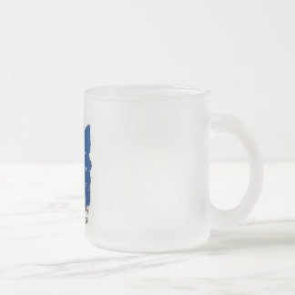 Caneca De Café Vidro Jateado Democracia. Um desafio - poster de WPA -