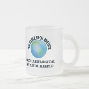 Caneca De Café Vidro Jateado Depositário Archaeological do museu do mundo o
