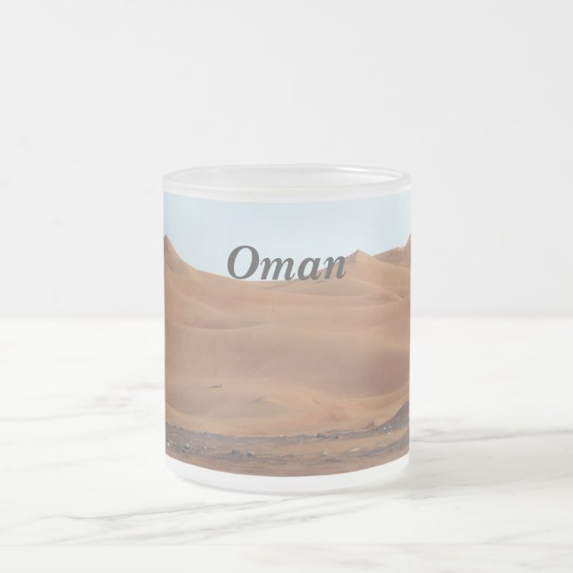 Caneca De Café Vidro Jateado Deserto de Oman (Centro)
