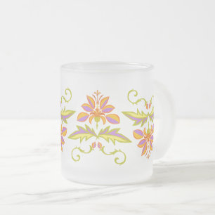 Caneca De Café Vidro Jateado Design