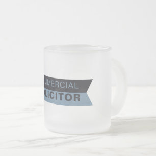 Caneca De Café Vidro Jateado Design artístico do Solicitor Comercial