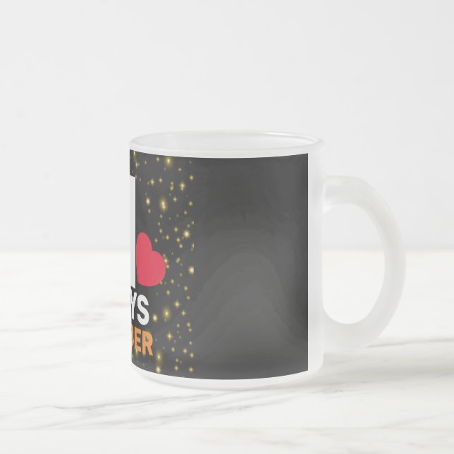 Caneca De Café Vidro Jateado Design de Mug personalizável (Direita)