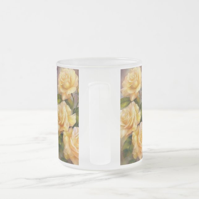 Caneca De Café Vidro Jateado Design Mug (Alça)