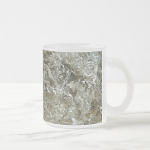 Caneca De Café Vidro Jateado Design Textured do abstrato do gelo natureza