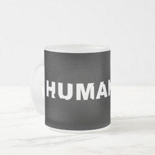 Caneca De Café Vidro Jateado Desmoronamento da Humanidade