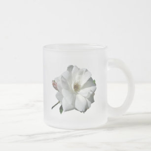 Caneca De Café Vidro Jateado Destino das flores do casamento do chá do partido