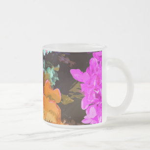 Caneca De Café Vidro Jateado Detalhe lindo